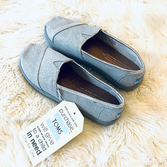 Youth Classic Toms Glitter Shoes - Picture 6 of 6
